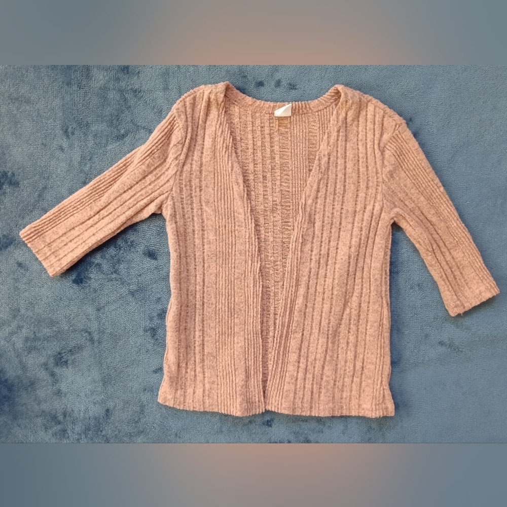 Shein Baby 6-9 Months Heather Pink Duster Sweater
